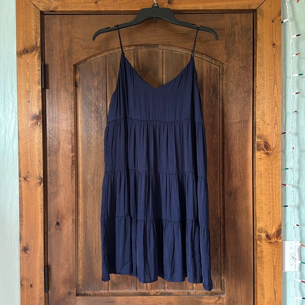 Loose Fitting Navy Blue Dress